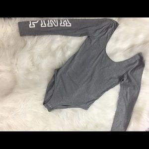 Victoria Secret pink long sleeve onesie top